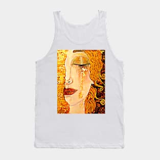 Golden Tears by Anne-Marie Zilberman Art Print Freya’s Tears Inspired by Gustav Klimt 1900s Tank Top